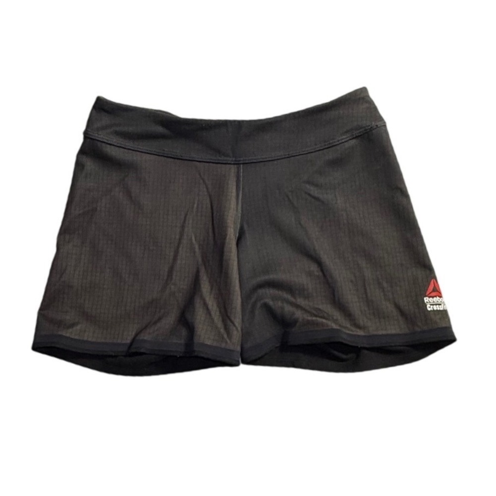 Reebok CrossFit Womens Athletic Shorts Black Gray Training WOD Size S-2293